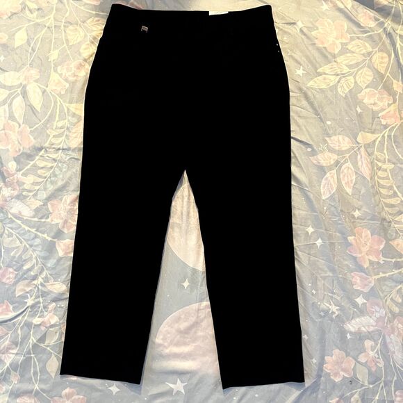 JM Collection Pants - JM Collection Pull‑On Pants Women’s 14P Black Slim Leg Stretch Comfort NWT